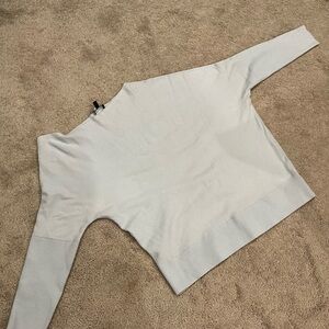 Express Women's Light blue Sweater